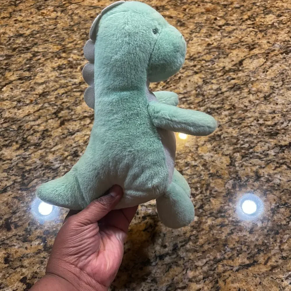 2020 Carters Plush Dinosaur Green Gray 9” Musical Twinkle Little Star Baby‎ Toy